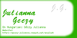 julianna geczy business card